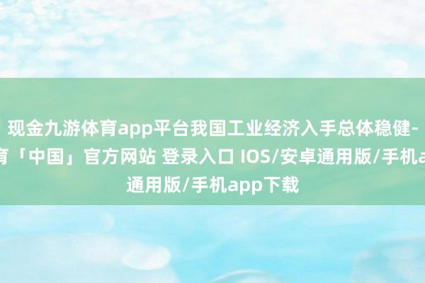 现金九游体育app平台我国工业经济入手总体稳健-九游体育「中国」官方网站 登录入口 IOS/安卓通用版/手机app下载