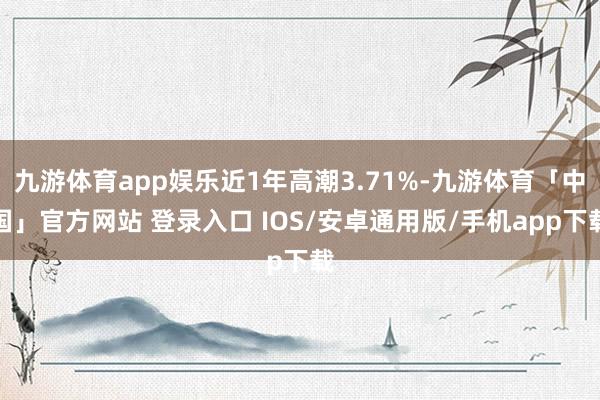 九游体育app娱乐近1年高潮3.71%-九游体育「中国」官方网站 登录入口 IOS/安卓通用版/手机app下载