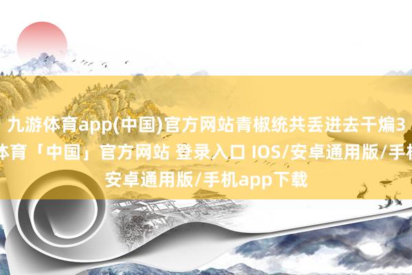 九游体育app(中国)官方网站青椒统共丢进去干煸30秒-九游体育「中国」官方网站 登录入口 IOS/安卓通用版/手机app下载